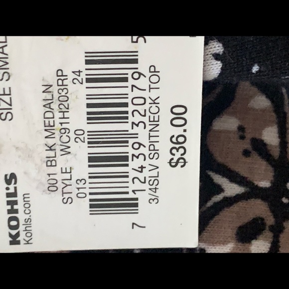 CROFT & BARROW BLOUSE (S) NWT - Picture 9 of 9